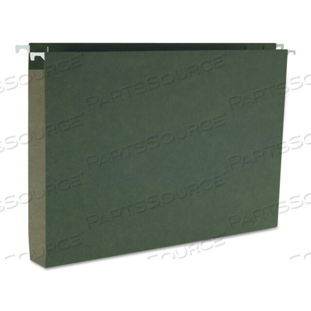 OEM#: 64339BOX BOTTOM HANGING FILE FOLDERS, 1 CAPACITY, LEGAL SIZE, STANDARD GREEN, 25/BOX by Smead