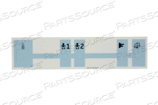 OEM#: 2097115-001ЭТИКЕТКА ДЛЯ ПАНЕЛИ ОДНОГО ЗОНДИРОВАНИЯ от Datex-Ohmeda