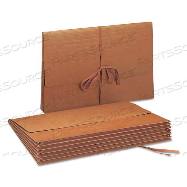OEM#: 71076 РАСШИРЯЮЩИЕСЯ КОШЕЛЬКИ REDROPE, РАСШИРЕНИЕ 5,25, 1 СЕКЦИЯ, ЗАСТЕЖКА НА ТКАНЕВОЙ ЗАВЯЗКЕ, РАЗМЕР LEGAL (10 X 15), REDROPE от Smead