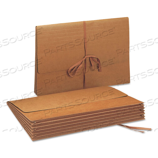 OEM#: 71075 РАСШИРЯЮЩИЕСЯ КОШЕЛЬКИ REDROPE, РАСШИРЕНИЕ 5,25, 1 СЕКЦИЯ, ЗАСТЕЖКА НА ТКАНЕВОЙ ЗАВЯЗКЕ, РАЗМЕР LEGAL (9,5 X 14,75), REDROPE by Smead