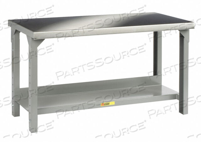 OEM#: WSS2-3072-AH72W X 30D ВЕРСТАК ИЗ НЕРЖАВЕЮЩЕЙ СТАЛИ С КВАДРАТНЫМИ КРОМКАМИ, РЕГУЛИРУЕМАЯ ВЫСОТА от Little Giant