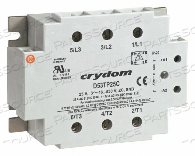OEM#: D53TP50CH-10ТВЕРДОТЕЛЬНОЕ РЕЛЕ ОТ 4 ДО 32 В ПОСТОЯННОГО ТОКА 50 от CRYDOM
