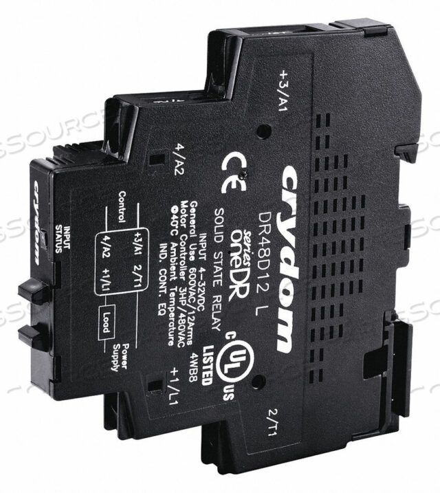 OEM#: DR24D12RSOLID STATE RELAY IN 4 TO 32VDC 12 от CRYDOM