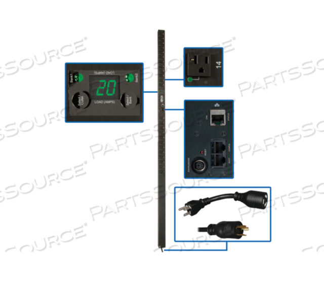 PDU SWITCHED 120V 20A 24 5-15/20R L6-30P / 5-20P ВЕРТИКАЛЬНЫЙ 0U