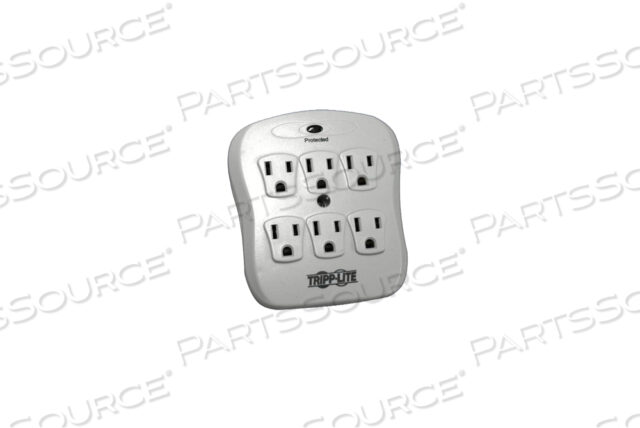 OEM#: SK6-0/SPIKEBLOKSURGE PROTECTOR WALLMOUNT DIRECT PLUG IN 120V 6 OUTLET 540 JOULE by Tripp Lite