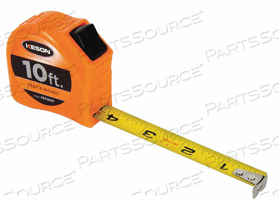 OEM#: PGT1810VРУЛЕТКА 5/8 ДЮЙМА X 10 ФУТОВ ОРАНЖЕВАЯ IN/FT от Keson