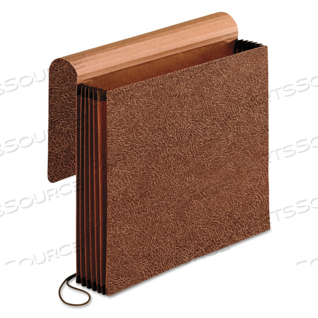 OEM#: 060545PREMIUM REINFORCED EXPANDING WALLET, 5.25 EXPANSION, 1 SECTION, ELASTIC CORD CLOSURE, LETTER SIZE, RED FIBER by Esselte Pendaflex Corp.