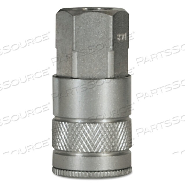 OEM#: DC10AIR CHIEF INDUSTRIAL ПОЛУАВТОМАТИЧЕСКАЯ МУФТА, ТРУБНАЯ РЕЗЬБА, РАЗМЕР КОРПУСА 1/2 ДЮЙМА, 1/2 ДЮЙМА (NPT) F, ЛАТУНЬ от Dixon Valve and Coupling