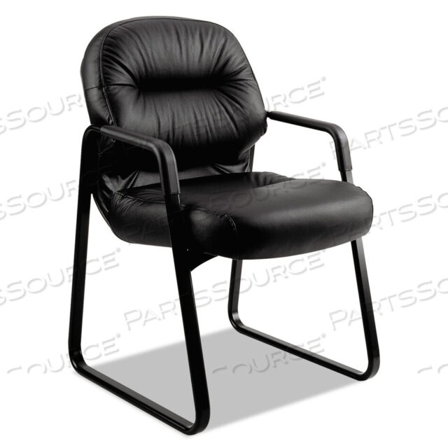 OEM#: H2093.SR11.TPILLOW-SOFT 2090 SERIES ГОСТЕВОЕ КРЕСЛО, КОЖАНАЯ ОБИВКА, 31,25 X 35,75 X 36, ЧЕРНОЕ СИДЕНЬЕ, ЧЕРНАЯ СПИНКА, ЧЕРНОЕ ОСНОВАНИЕ от HON