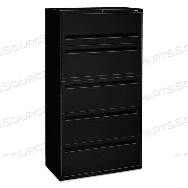 OEM#: H785.L.PBRIGADE 700 SERIES БОКОВАЯ КАРТОЧКА, 4 ЯЩИКА ДЛЯ КАРТ ФОРМАТА LEGAL/LETTER, 1 ПОЛКА ДЛЯ КАРТ, 1 ПОЛКА ДЛЯ ПОЧТОВ, ЧЕРНЫЙ, 36 X 18 X 64,25 от HON