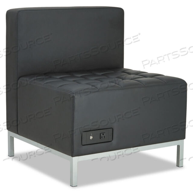 OEM#: QB8116PALERA QUB SERIES POWERED ARMLESS L SECTIONAL, 26.38W X 26.38D X 30.5H, ЧЕРНЫЙ от Alera