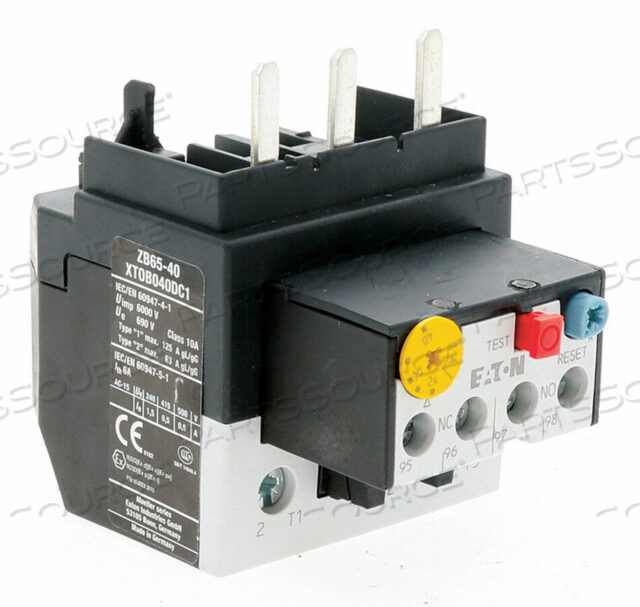 OEM#: XTOB040DC1IEC СТИЛЯ РЕЛЕ ПЕРЕГРУЗКИ 3 ПОЛЮСА КОРПУС D от Eaton