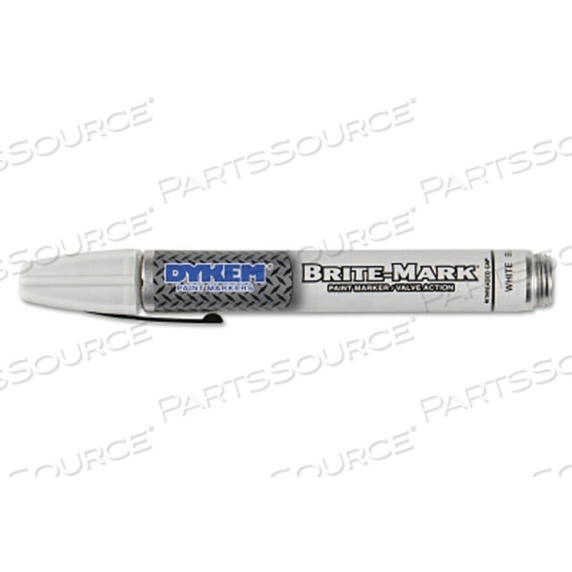OEM#: 40008BRITE-MARK 40 ПЕРМАНЕНТНЫЙ МАРКЕР С РЕЗЬБОВЫМ КОЛПАЧКОМ/КОРПУСОМ, БЕЛЫЙ, СРЕДНИЙ от Dykem