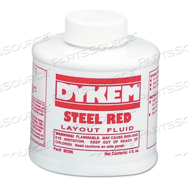 OEM#: 80396 LAYOUT FLUIDS, 4 УНЦИИ КИСТЬ В КОЛПАЧКЕ, КРАСНАЯ от Dykem