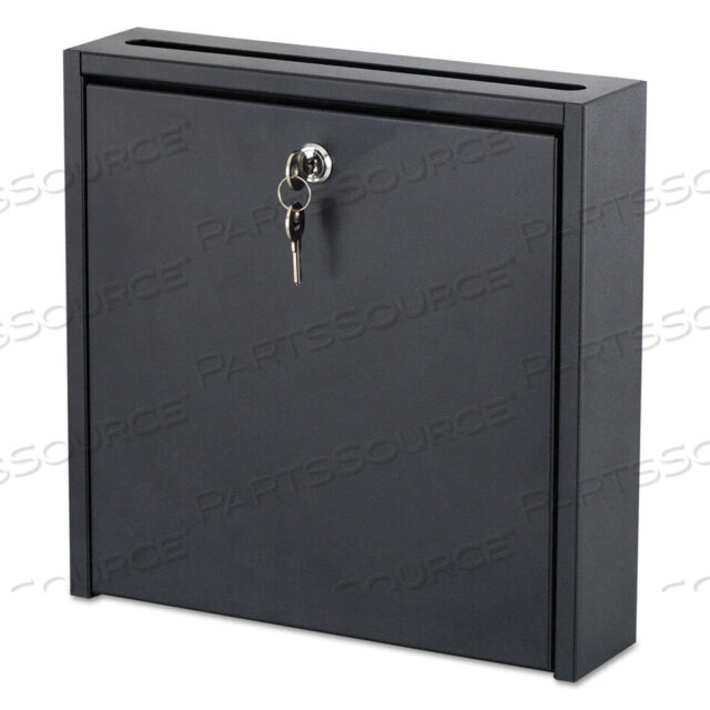 OEM#: 4258BLНАСТЕННЫЙ МЕЖОФИСНЫЙ ПОЧТОВЫЙ ЯЩИК, 12 X 3 X 12, ЧЕРНЫЙ от Safco