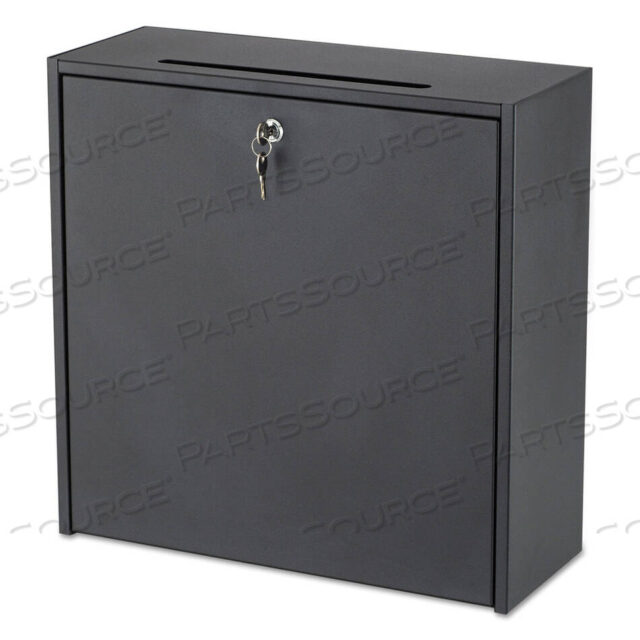 OEM#: 4259BLНАСТЕННЫЙ МЕЖОФИСНЫЙ ПОЧТОВЫЙ ЯЩИК, 18 X 7 X 18, ЧЕРНЫЙ от Safco