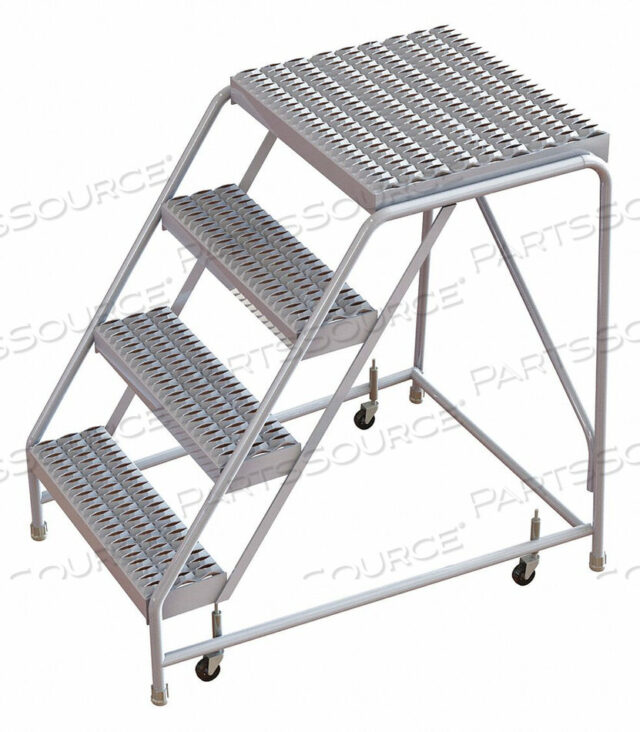 OEM#: WLAR004245-D4ЛЕСТНИЦА НА КОЛЕСАХ, 4 СТУПЕНИ, АЛЮМИНИЕВАЯ, ЗУБЧАТАЯ, Tri-Arc