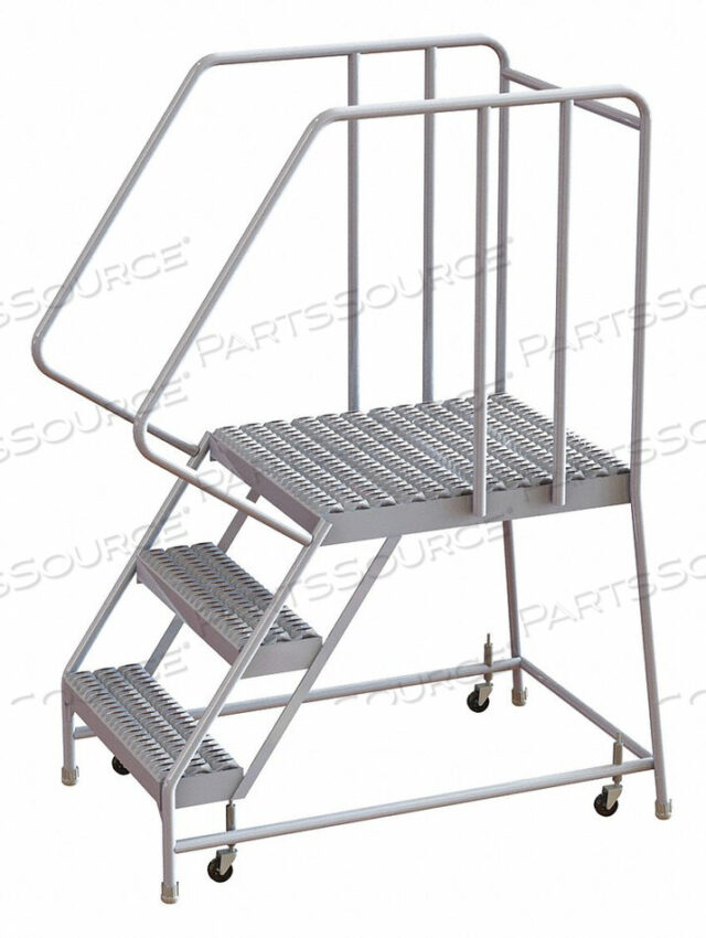 OEM#: WLAR103245-D53 АЛЮМИНИЕВАЯ ЛЕСТНИЦА НА КОЛЕСАХ, 24W GRIP TREAD, 28D TOP STEP, 32 ПОРУЧНЯ от Tri-Arc