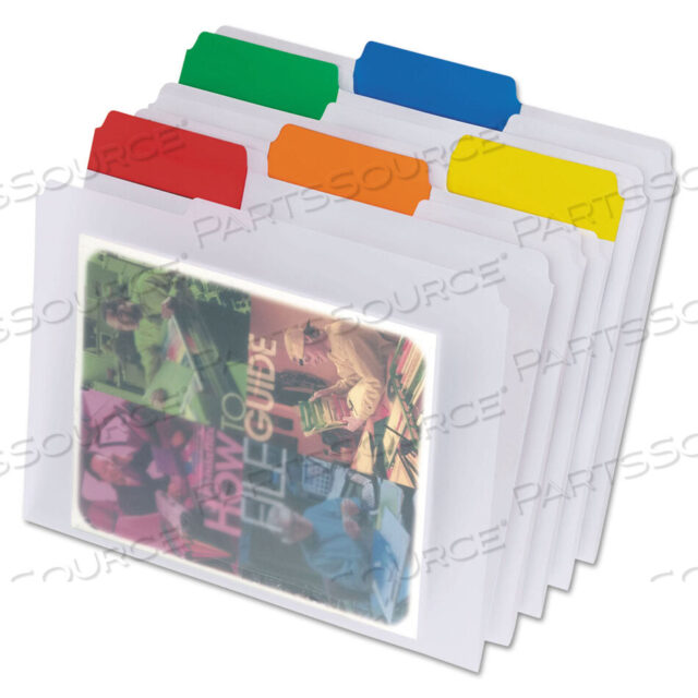 OEM#: 55702POLY ПАПКИ, С ВЫРЕЗНЫМИ ЯЗЫКАМИ 1/3: АССОРТИМЕНТ, ФОРМАТ LETTER, ПРОЗРАЧНЫЕ, 25 ШТ./КОРОБКА от Esselte Pendaflex Corp.