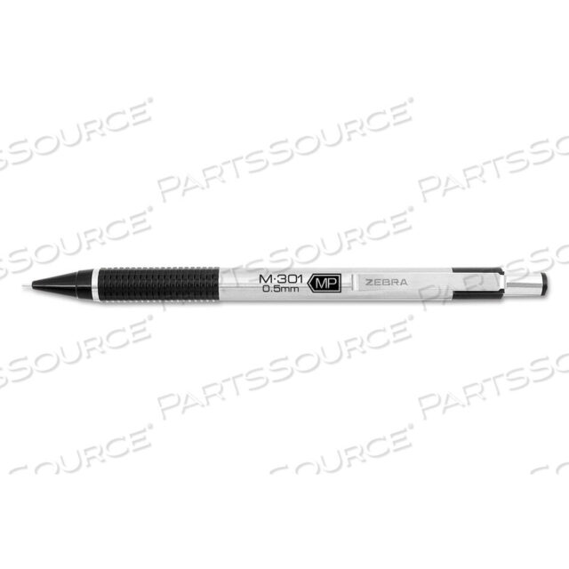 OEM#: 54010M-301 МЕХАНИЧЕСКИЙ КАРАНДАШ, 0,5 ММ, HB (#2.5), ЧЕРНЫЙ ГРИФЕЛЬ, СТАЛЬНОЙ/ЧЕРНЫЙ КОРПУС, ДЮЖИНА от Zebra Pen Corporation