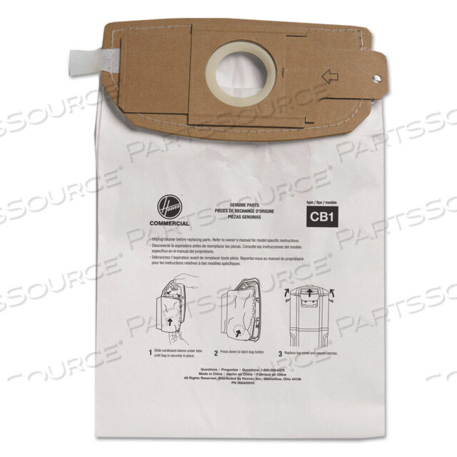 OEM#: AH10173ОДНОРАЗОВЫЕ ВАКУУМНЫЕ ПАКЕТЫ, СТАНДАРТ B, 10 ШТ./УПАКОВКА от Hoover