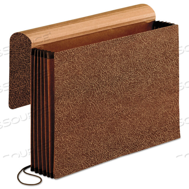 OEM#: 060575PREMIUM REINFORCED EXPANDING WALLET, 5.25 EXPANSION, 1 SECTION, ELASTIC CORD CLOSURE, LEGAL SIZE, RED FIBER by Esselte Pendaflex Corp.