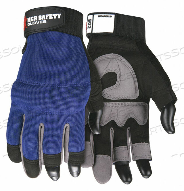 OEM#: 902XLFASGUARD SYNTHTC LEATHER 3 FINGERLESS XL от MCR Safety