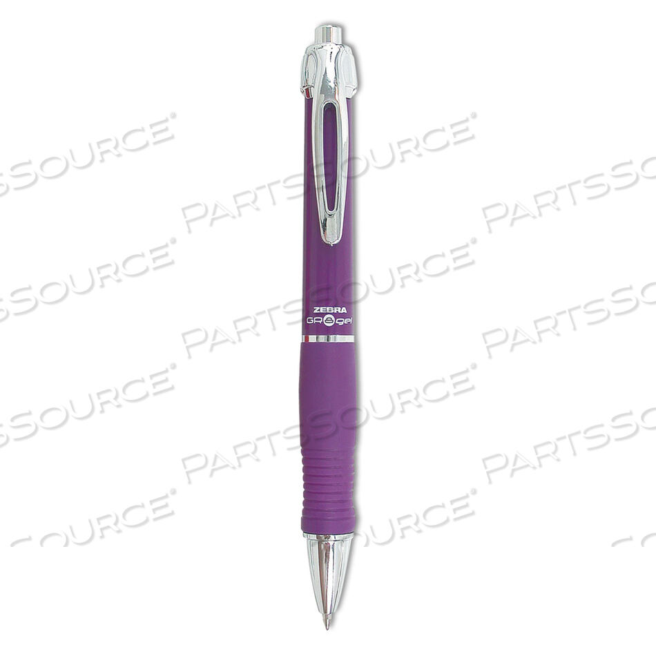 OEM#: 42680GR8 ГЕЛЕВАЯ РУЧКА, ВЫДВИЖНАЯ, СРЕДНЯЯ 0,7 ММ, ФИОЛЕТОВЫЕ ЧЕРНИЛА, ФИОЛЕТОВЫЙ/СЕРЕБРИСТЫЙ КОРПУС, 12 ШТ. В УПАКОВКЕ от Zebra Pen Corporation