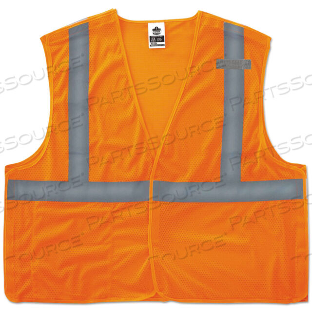 OEM#: 21065GLOWEAR 8215BA TYPE R CLASS 2 ECONO BREAKAWAY MESH VEST, LARGE TO X-LARGE, ORANGE от Ergodyne