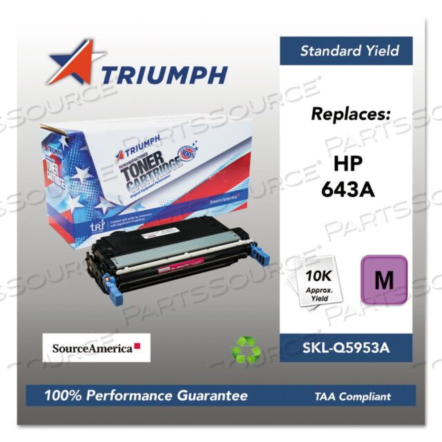 OEM#: SKL-Q5953A751000NSH0286 ВОССТАНОВЛЕННЫЙ ТОНЕР Q5953A (643A), РЕСУРС 10 000 СТРАНИЦ, ПУРПУРНЫЙ от Triumph