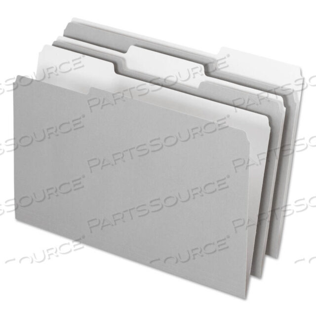 OEM#: 4350 ПАПКИ ДЛЯ АРХИВОВ 1/3 GRAINTERIOR, ЯРЛЫКИ ШИРИНОЙ 1/3: АССОРТИМЕНТ, ФОРМАТ LEGAL, СЕРЫЕ, 100 ШТ./КОРОБКА от Esselte Pendaflex Corp.