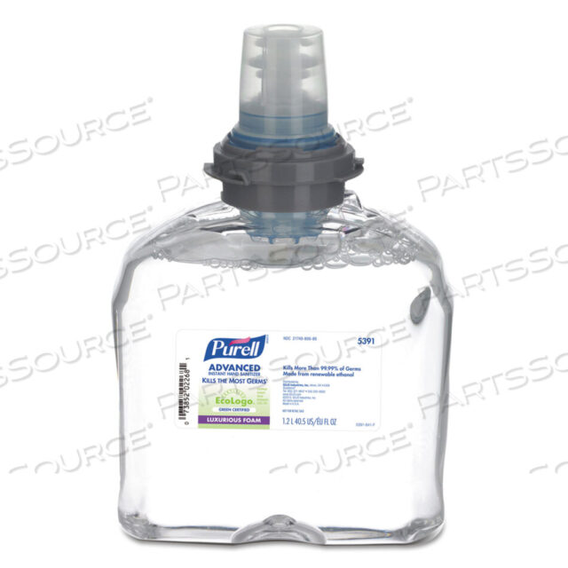 OEM#: 5391-02ЗЕЛЕНЫЙ СЕРТИФИЦИРОВАННЫЙ TFX REFILL УЛУЧШЕННЫЙ ПЕННЫЙ ДЕЗИНФИЦИРУЮЩИЙ СРЕДСТВО ДЛЯ РУК, 1200 МЛ, БЕЗ ОТДЫХА от Purell