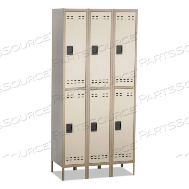 OEM#: 5526TNДВУХЪЯРУСНЫЙ, ТРЕХКОЛОННЫЙ ШКАФЧИК, 36Ш X 18Г X 78В, ДВУХЦВЕТНЫЙ КОРИЧНЕВЫЙ от Safco