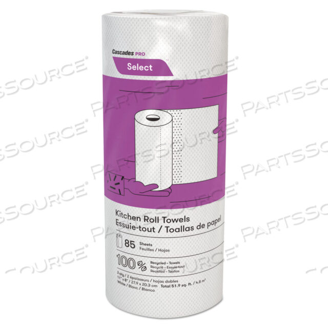 OEM#: K085SELECT КУХОННЫЕ РУЛОННЫЕ ПОЛОТЕНЦА, 2-СЛОЙНЫЕ, 8 X 11, 85/РУЛОН, 30/КОРОБКА от Cascades PRO