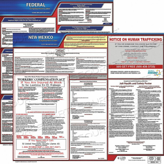 OEM#: 100-NM-KLABOR LAW ПЛАКАТ НАБОР NM АНГЛИЙСКИЙ 27 ДЮЙМОВ W от J.J. Keller & Associates