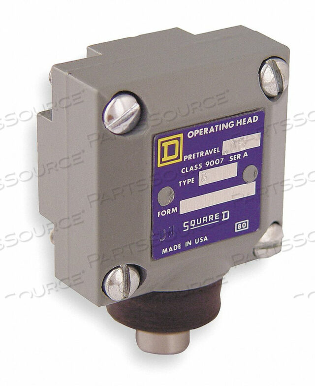 OEM#: 9007GLMT SWTCH HEAD PUSH ROD PLNGR TOP .69 IN по квадрату D