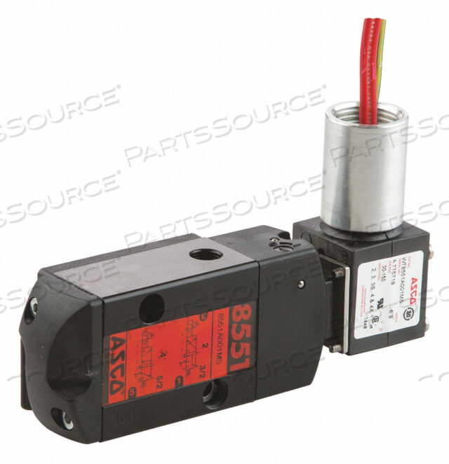 OEM#: WT8551A001MSSOLENOID VALVE 3/2 TO 5/2 1/4 IN 24VDC by ASCO Valve, Inc.