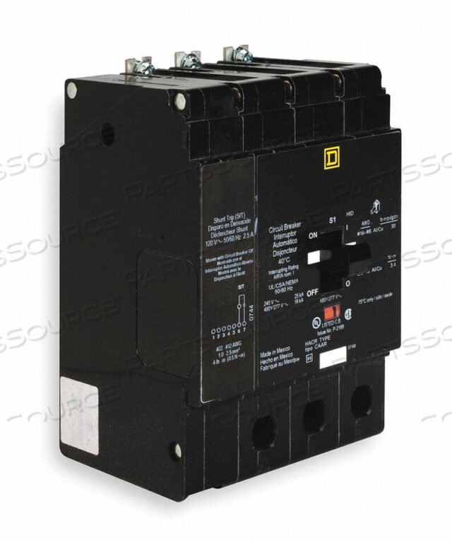 OEM#: EDB34100S АВТОМАТИЧЕСКИЙ ВЫКЛЮЧАТЕЛЬ 100A БОЛТ НА 277/480 В 3P квадратным D