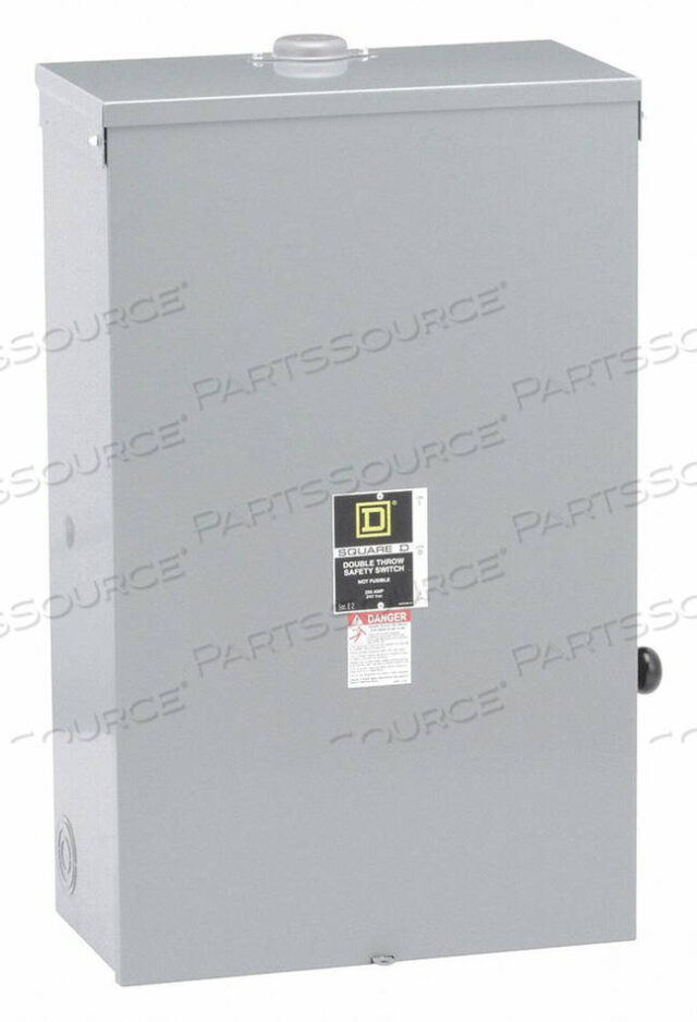 OEM#: DTU224NRBАВАРИЙНЫЙ ВЫКЛЮЧАТЕЛЬ 240 В AC/DC 2PDT 200 AMPS AC от Square D