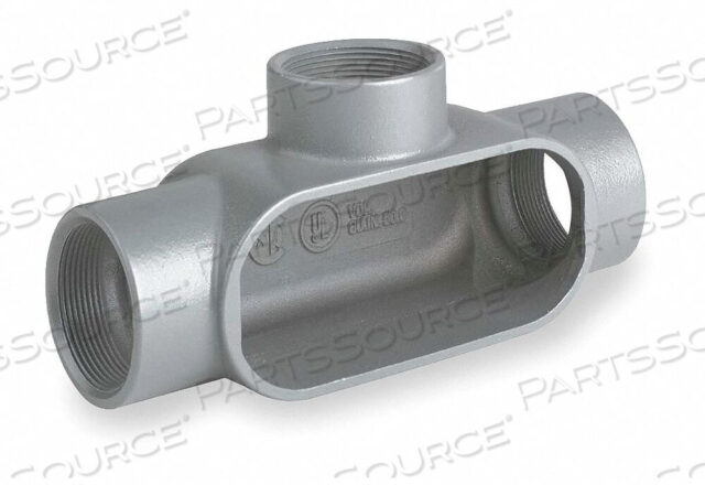 OEM#: T57CONDUIT BODY, RIGID, IRON, T-SHAPED, (3) 1-1/2 IN. HUBS by Appleton Electric