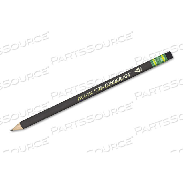 OEM#: 22500TRI-CONDEROGA КАРАНДАШ С ЗАЩИТОЙ MICROBAN, HB (#2), ЧЕРНЫЙ ГРАФИФ, ЧЕРНЫЙ КОРПУС, ДЮЖИНА от Dixon Ticonderoga