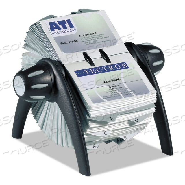 OEM#: 241701ПАКЕТ ДЛЯ ВИЗИТОК VISIFIX FLIP ROTARY, ВМЕСТИТЕЛЬ 400 КАРТОЧЕК 2,88 X 4,13, 8,75 X 7,13 X 8,06, ПЛАСТИК, ЧЕРНЫЙ/СЕРЕБРИСТЫЙ от Durable