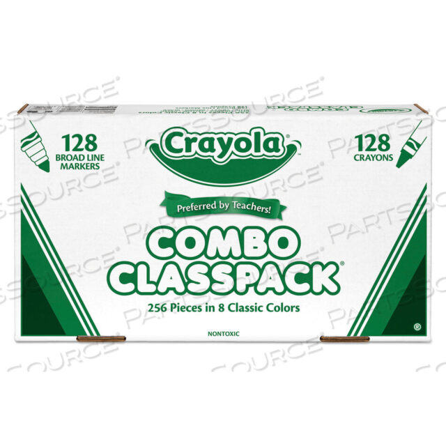 OEM#: 523349НАБОР КЛАССА «МЕЛКИ И МАРКЕРЫ», ВОСЕМЬ ЦВЕТОВ, 256 ШТ. от Crayola