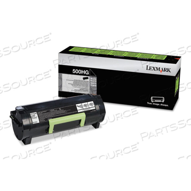 OEM#: 50F0H0G50F0H0G UNISON HIGH-YIELD TONER, РЕСУРС 5000 СТРАНИЦ, ЧЕРНЫЙ от Lexmark