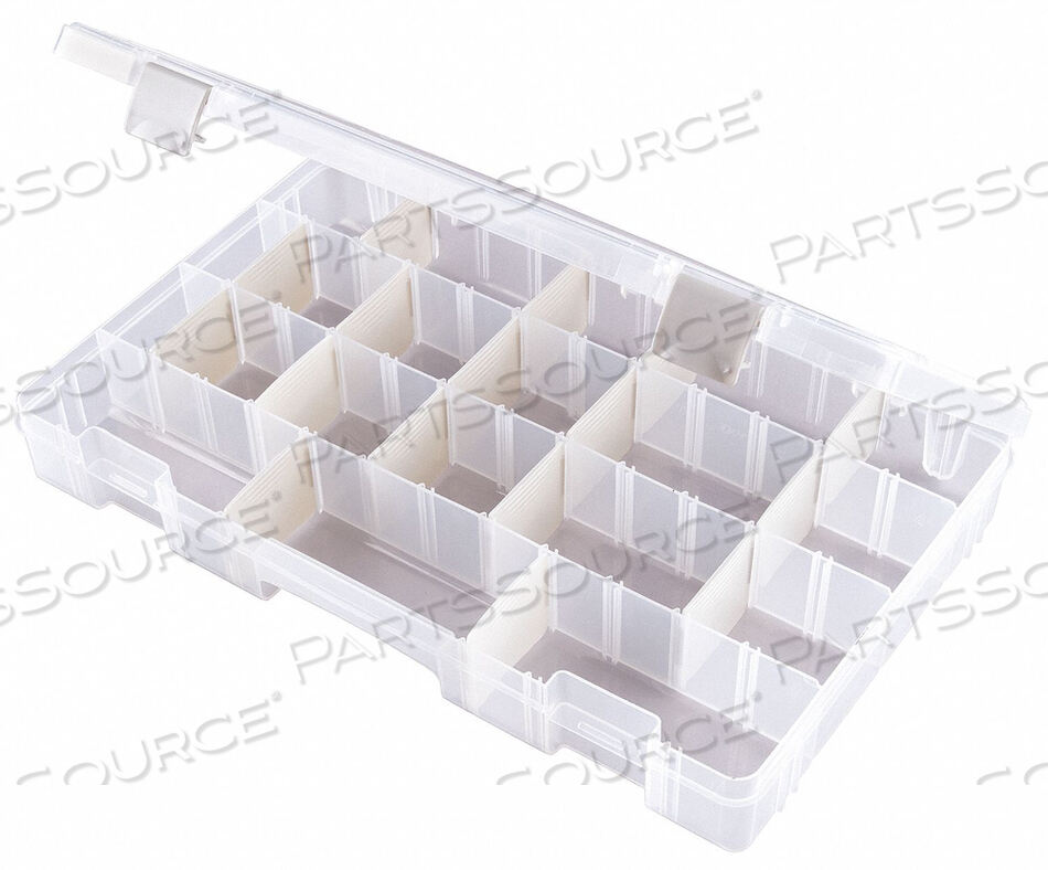 OEM#: T5007ATAРЕГУЛИРУЕМЫЙ КОРОБ С ОТСЕКЦИЯМИ, ПРОЗРАЧНЫЙ от Flambeau, Inc.