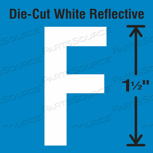 OEM#: DWR-1.5-F-5Вырубная светоотражающая этикетка с буквами F PK5 от Strance, Inc.