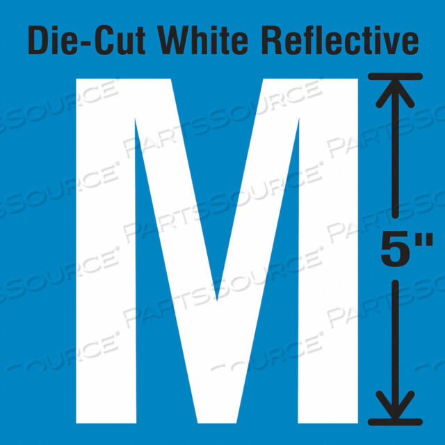 OEM#: DWR-5-M-5Вырубная светоотражающая этикетка с буквами M PK5 от Strance, Inc.