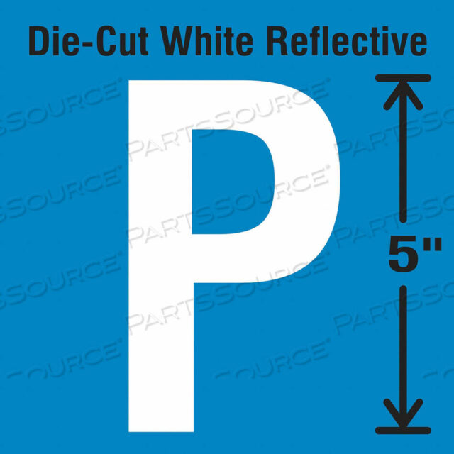 OEM#: DWR-5-P-5Вырубная светоотражающая этикетка с буквами P PK5 от Strance, Inc.