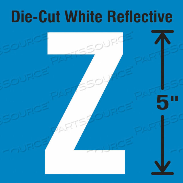 OEM#: DWR-5-Z-5Вырубная светоотражающая этикетка с буквами Z PK5 от Strance, Inc.