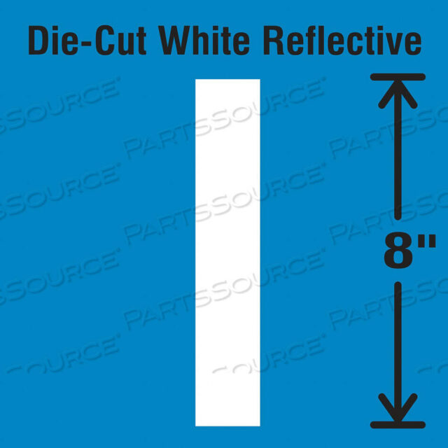 OEM#: DWR-SINGLE-8-IDIE-CUT СВЕТООТРАЖАЮЩАЯ НАКЛЕЙКА С БУКВОЙ I от Strance, Inc.